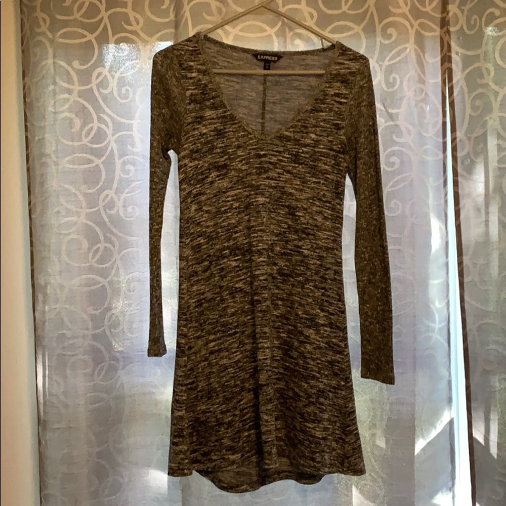 Express grey sweater dress